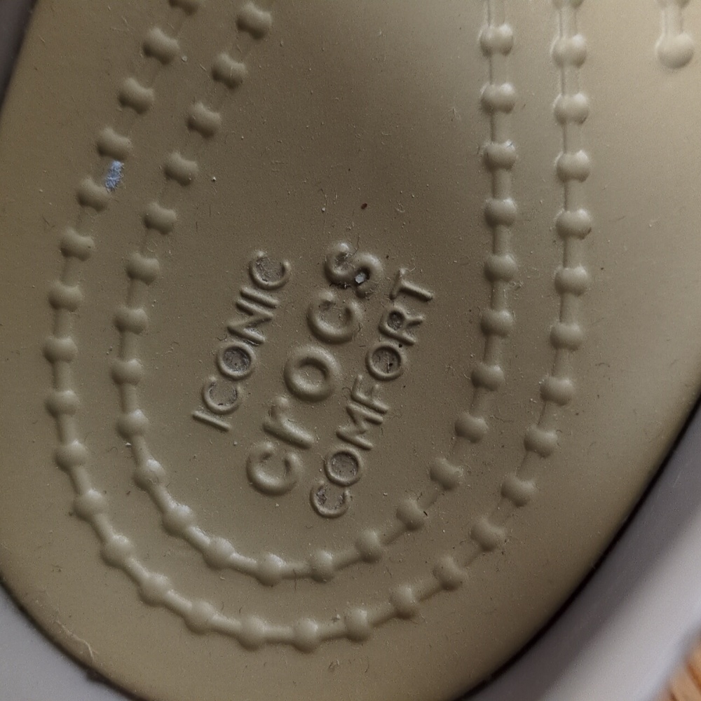 Crocs Tulum Open Flat Snake Print Sandal Size 5 - Picture 8 of 9